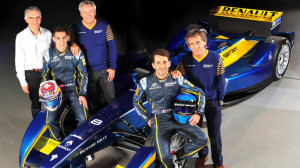 Il team E.Dams - Renault con Buemi e Prost