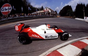 La McLaren di Lauda nel 1984 a Zolder