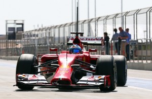 Fernando Alonso (ESP) Ferrari F14-T.20.02.2014. Formula One Testing, Bahrain Test One, Day Two, Sakhir, Bahrain.